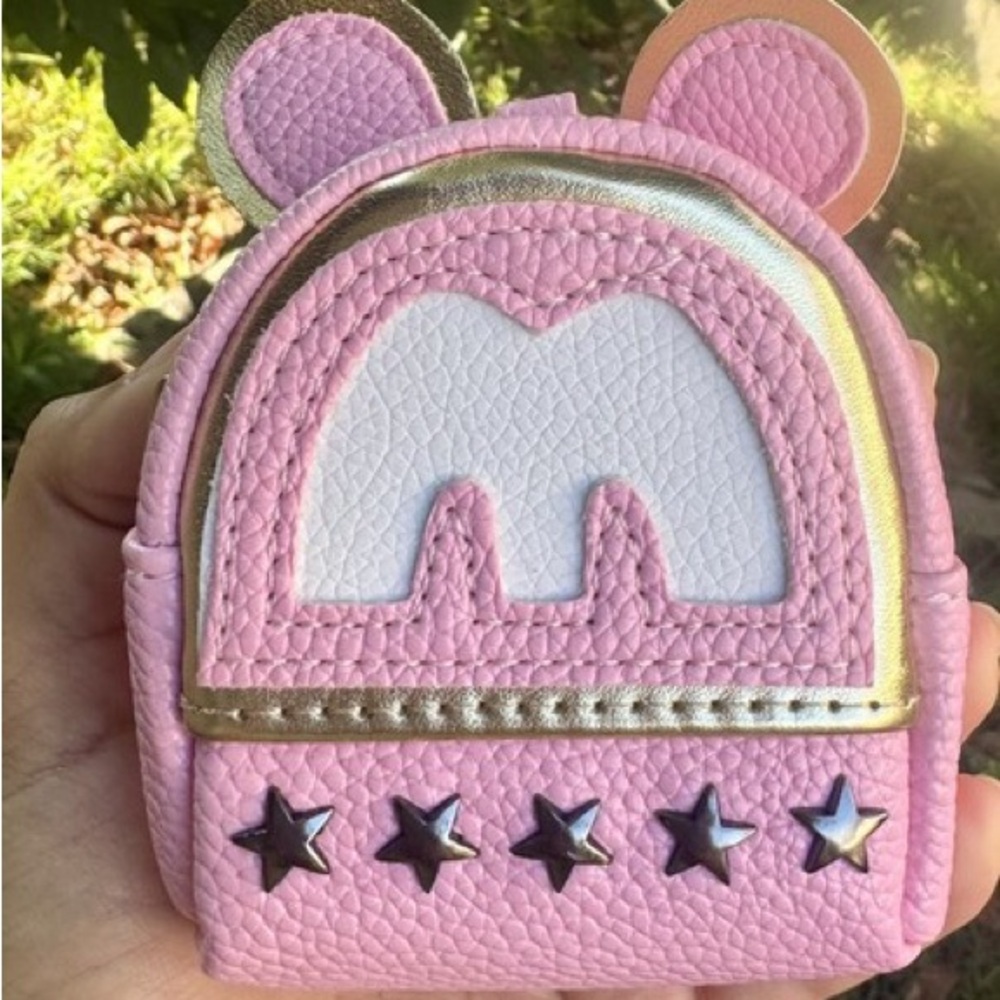 Pink and Gold Mini Backpack - Picture 2 of 5